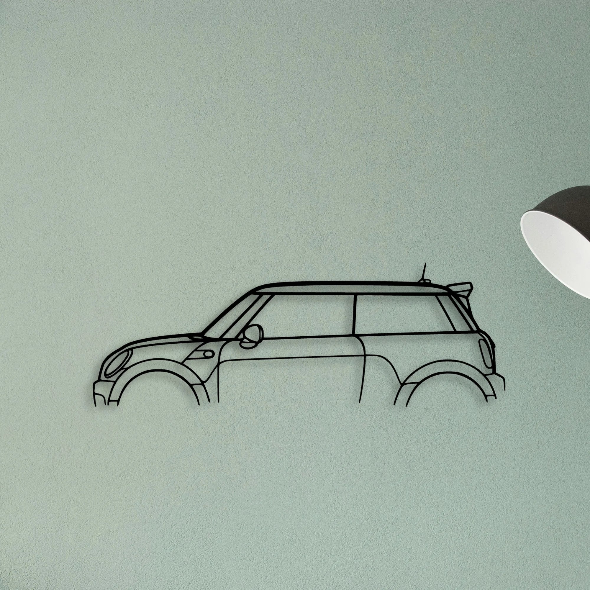 Mini GP2 2013 Classic Silhouette Metal Wall Art - Tinvibe