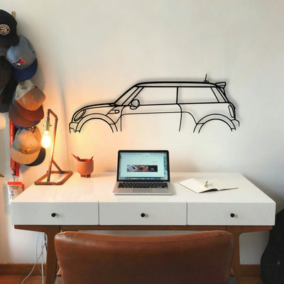 Mini GP2 2013 Classic Silhouette Metal Wall Art - Tinvibe