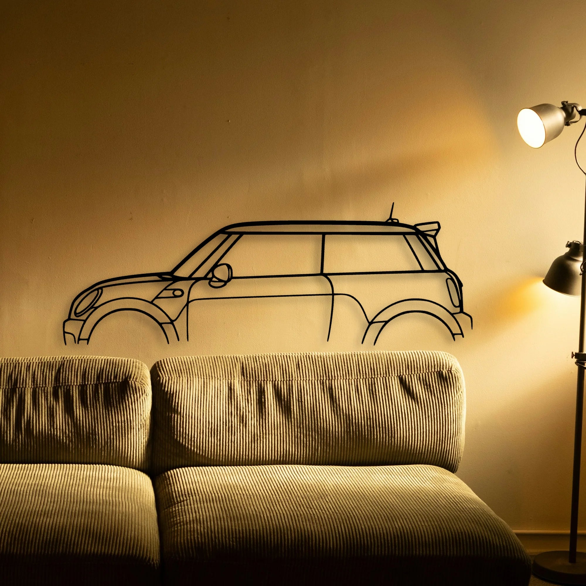 Mini GP2 2013 Classic Silhouette Metal Wall Art - Tinvibe