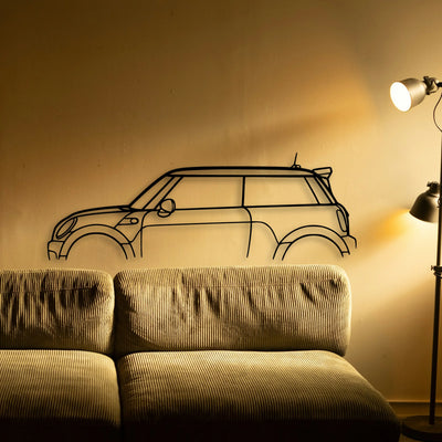 Mini GP2 2013 Classic Silhouette Metal Wall Art - Tinvibe