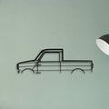 Mini Pickup Classic Silhouette Metal Wall Art - Tinvibe