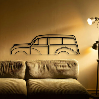 Minor Traveller 1965 Classic Silhouette Metal Wall Art - Tinvibe