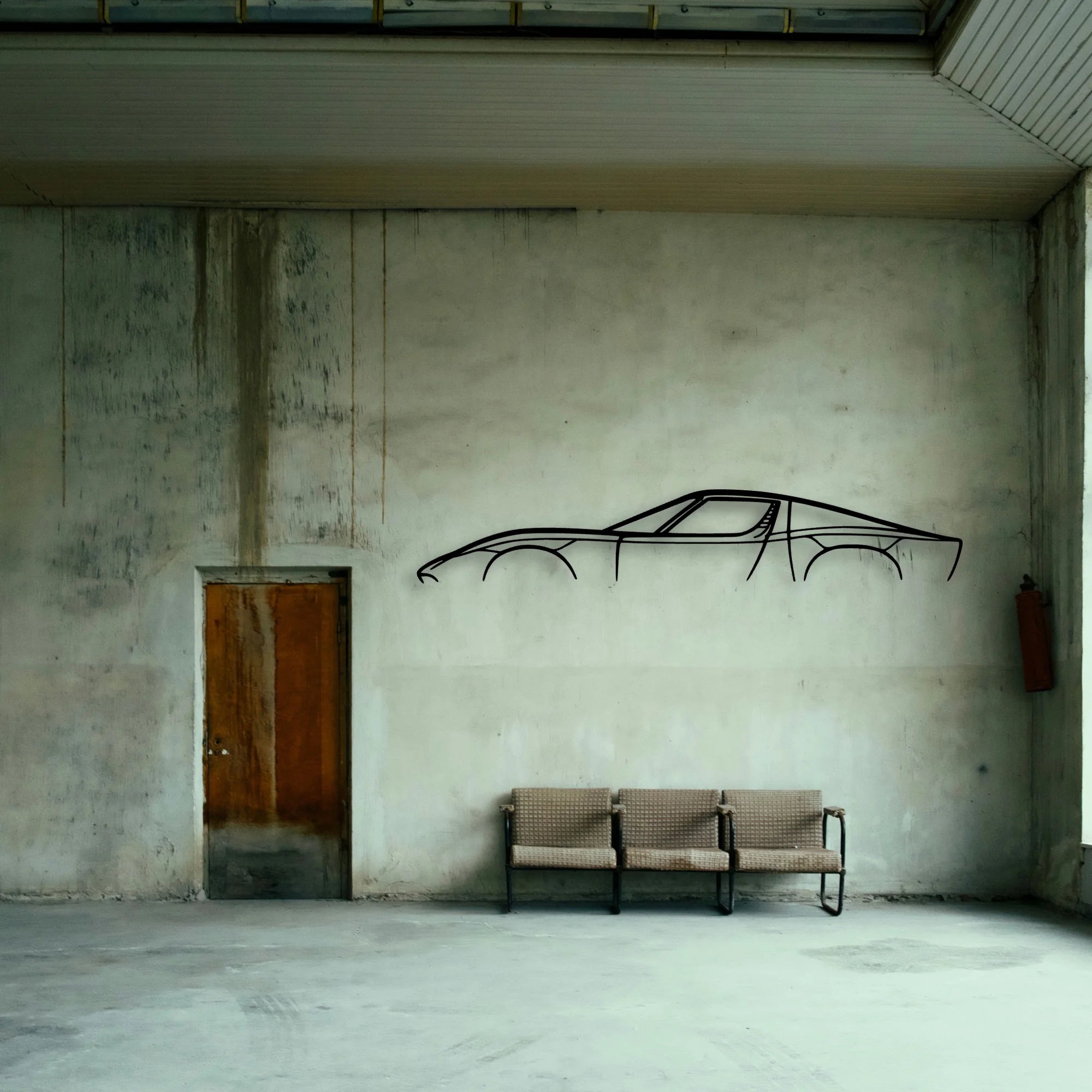 Miura Classic Silhouette Metal Wall Art - Tinvibe