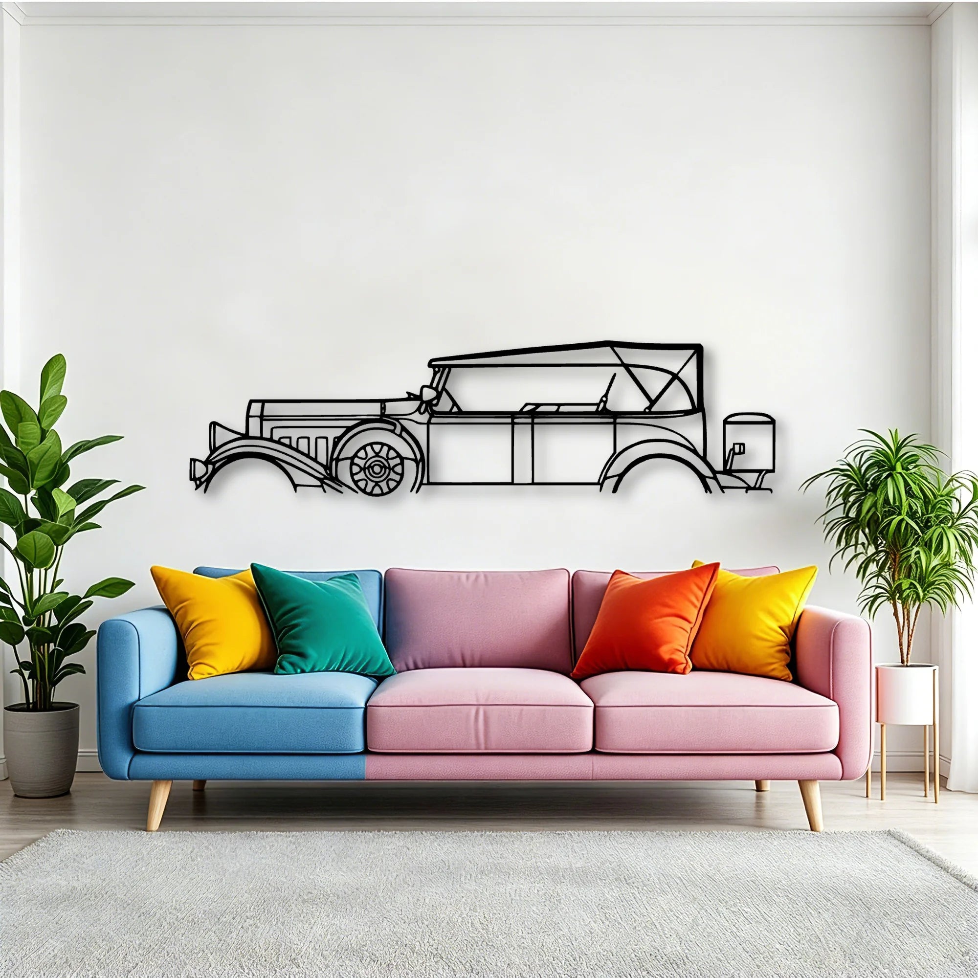 Model 43 1931 Classic Silhouette Metal Wall Art - Tinvibe