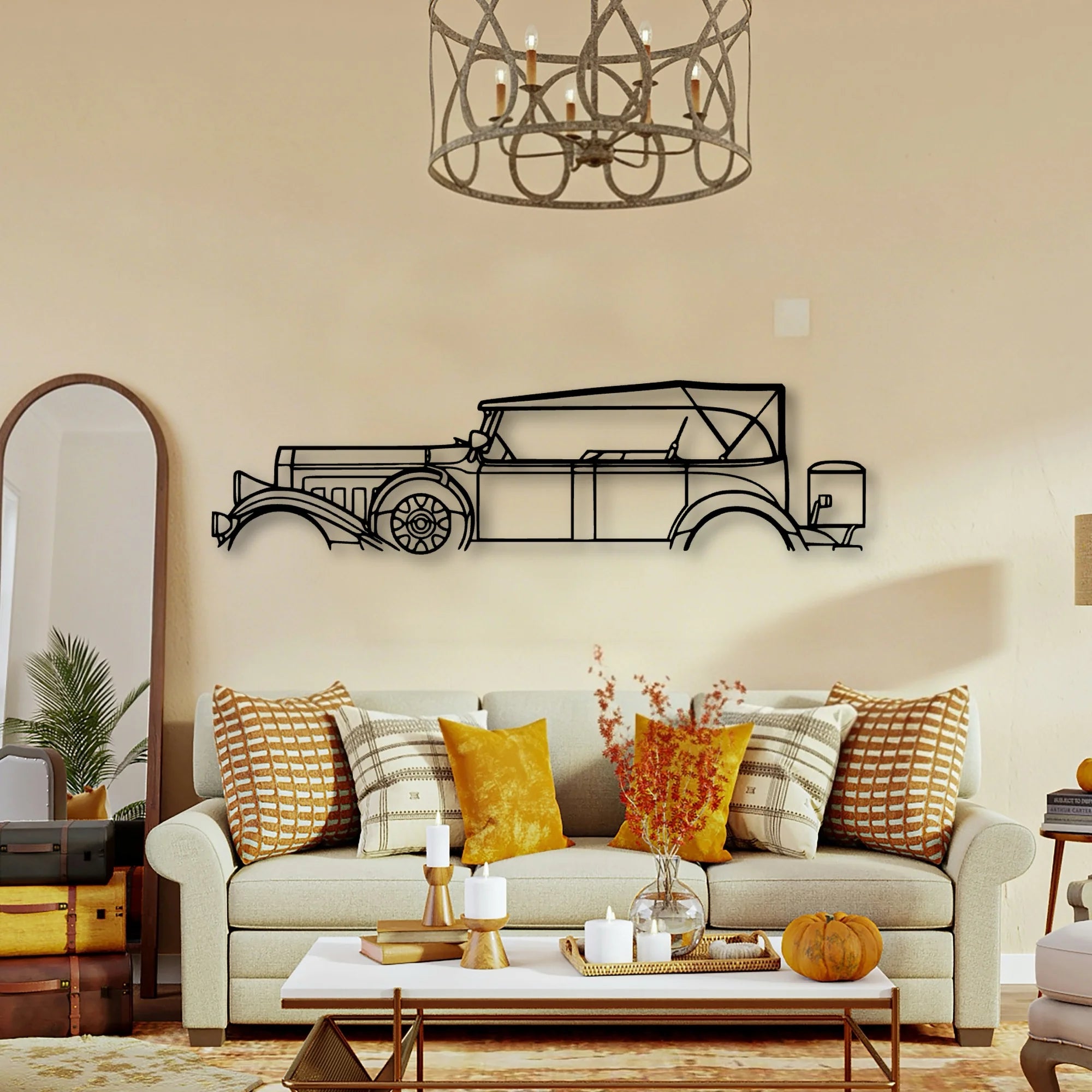 Model 43 1931 Classic Silhouette Metal Wall Art - Tinvibe