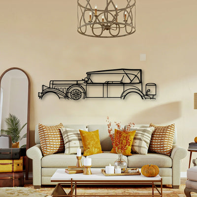 Model 43 1931 Classic Silhouette Metal Wall Art - Tinvibe