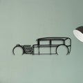 Model A Classic Silhouette Metal Wall Art - Tinvibe