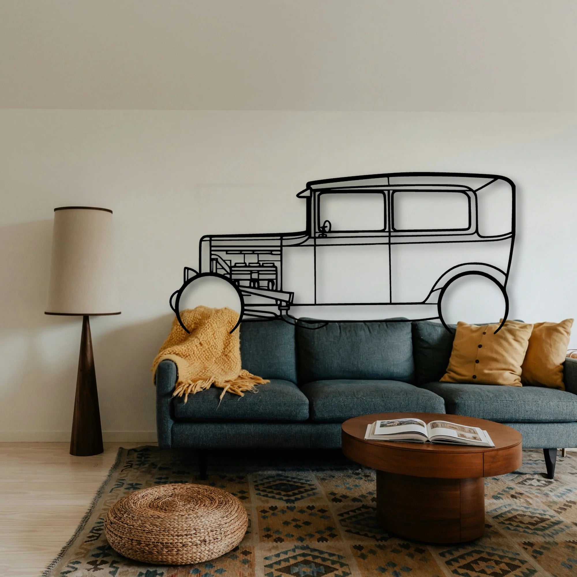 Model A 1931 Classic Silhouette Metal Wall Art - Tinvibe