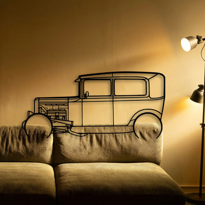 Model A 1931 Classic Silhouette Metal Wall Art - Tinvibe