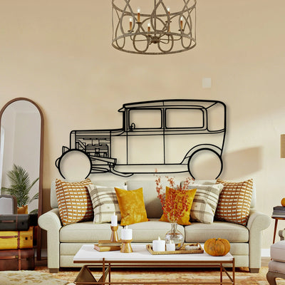 Model A 1931 Classic Silhouette Metal Wall Art - Tinvibe