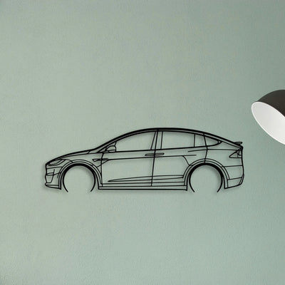 Model X 2 Classic Silhouette Metal Wall Art - Tinvibe