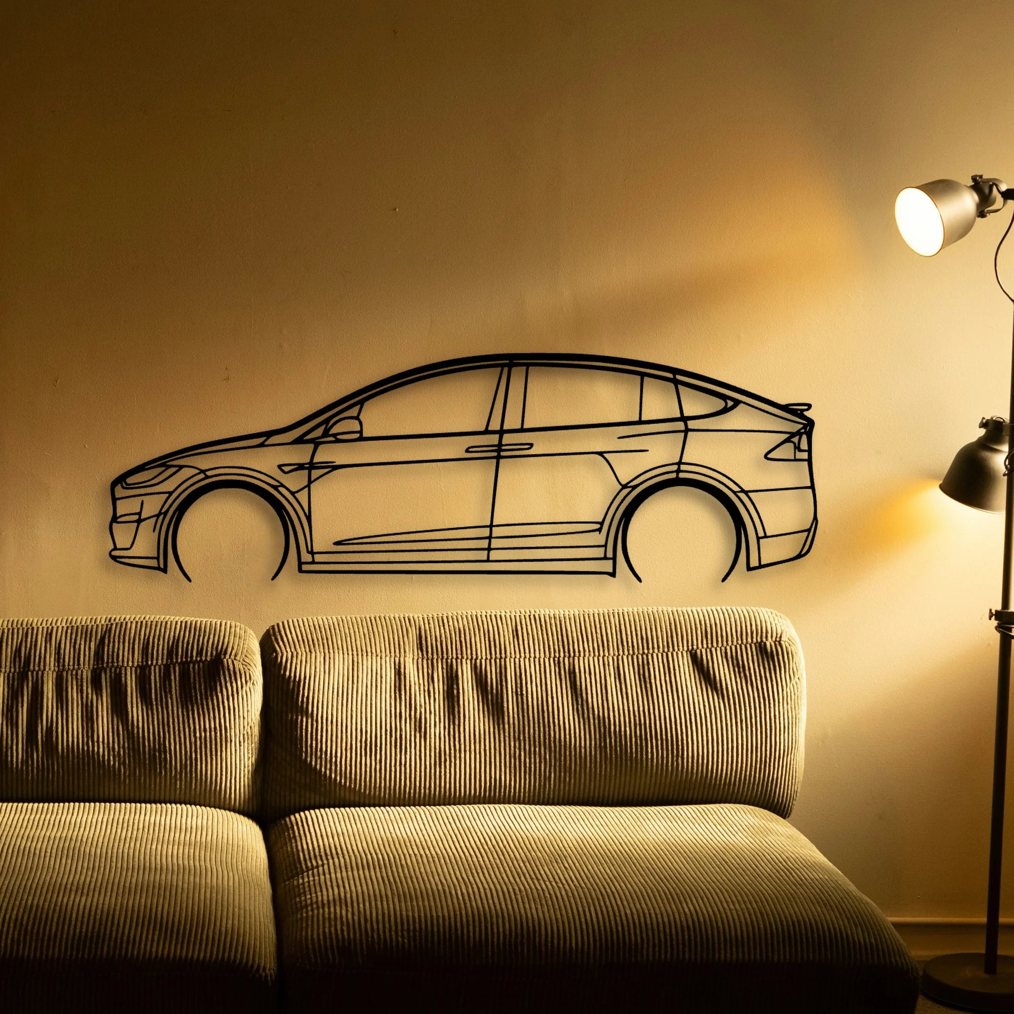 Model X 2 Classic Silhouette Metal Wall Art - Tinvibe