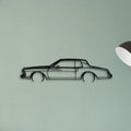 Monte Carlo 1978 Classic Silhouette Metal Wall Art - Tinvibe