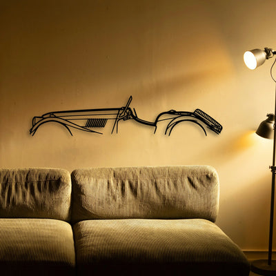 Morgan Plus 8 1975 Classic Silhouette Metal Wall Art - Tinvibe