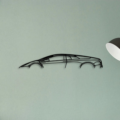 Murcielago 2007 Classic Silhouette Metal Wall Art - Tinvibe