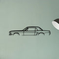 Mustang 1965 2 Classic Silhouette Metal Wall Art - Tinvibe