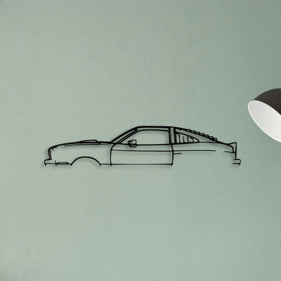 Mustang Cobra 1978 Classic Silhouette Metal Wall Art - Tinvibe