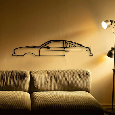Mustang Cobra 1978 Classic Silhouette Metal Wall Art - Tinvibe