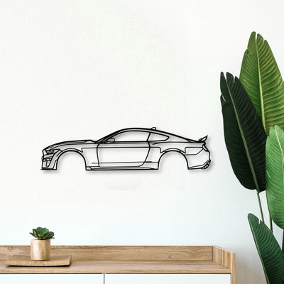 Mustang GT500 Classic Silhouette Metal Wall Art - Tinvibe