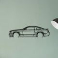 Mustang GT500 2008 Classic Silhouette Metal Wall Art - Tinvibe
