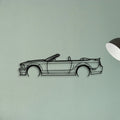 Mustang GT500 2008 Cabrio Classic Silhouette Metal Wall Art - Tinvibe
