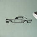 Mustang GT 1968 Classic Silhouette Metal Wall Art - Tinvibe