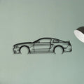 Mustang GT 2013 Classic Silhouette Metal Wall Art - Tinvibe
