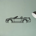 Mustang GT Convertible 2008 Classic Silhouette Metal Wall Art - Tinvibe
