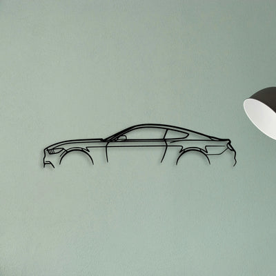 Mustang GT S550 Classic Silhouette Metal Wall Art - Tinvibe