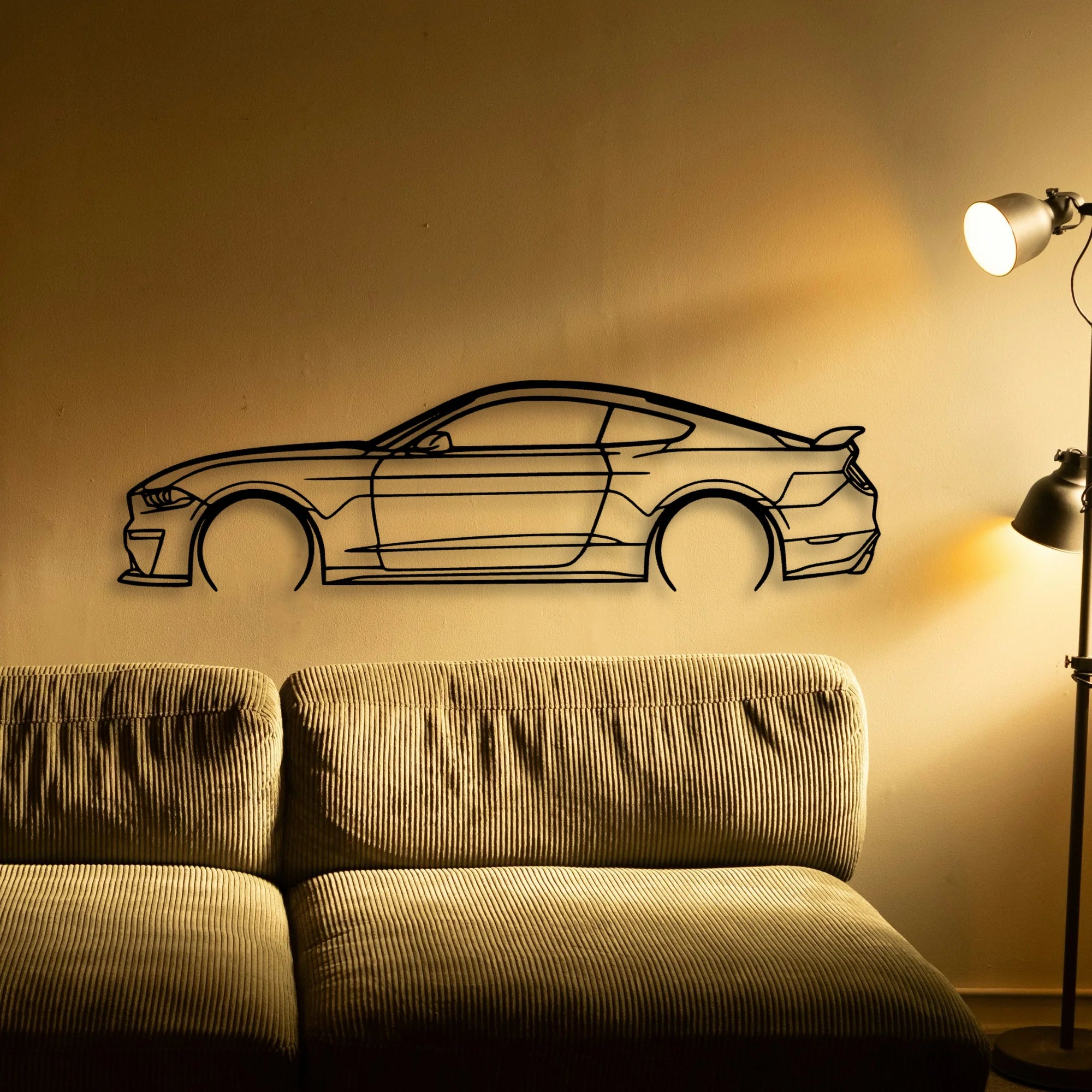 Mustang GT S550 3 Classic Silhouette Metal Wall Art - Tinvibe