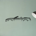 Mustang GT S550 Convertible Classic Silhouette Metal Wall Art - Tinvibe