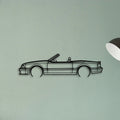 Mustang MCL 1987 Classic Silhouette Metal Wall Art - Tinvibe