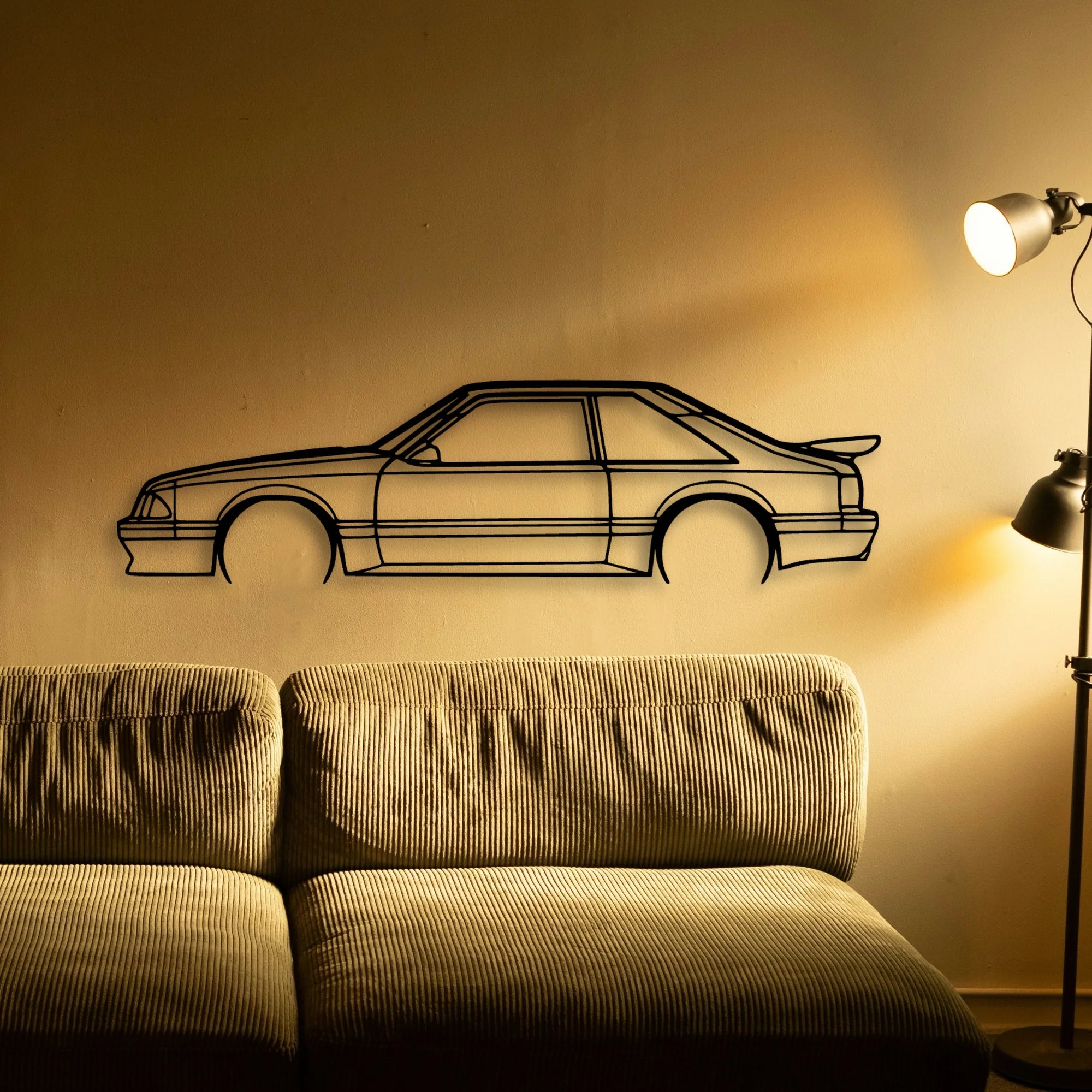 Mustang Saleen 2 Classic Silhouette Metal Wall Art - Tinvibe