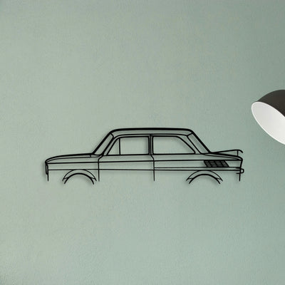 NSU TT 1972 Classic Silhouette Metal Wall Art - Tinvibe