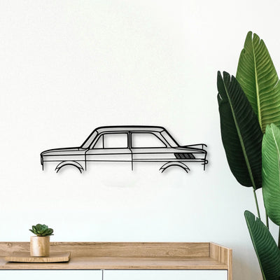 NSU TT 1972 Classic Silhouette Metal Wall Art - Tinvibe