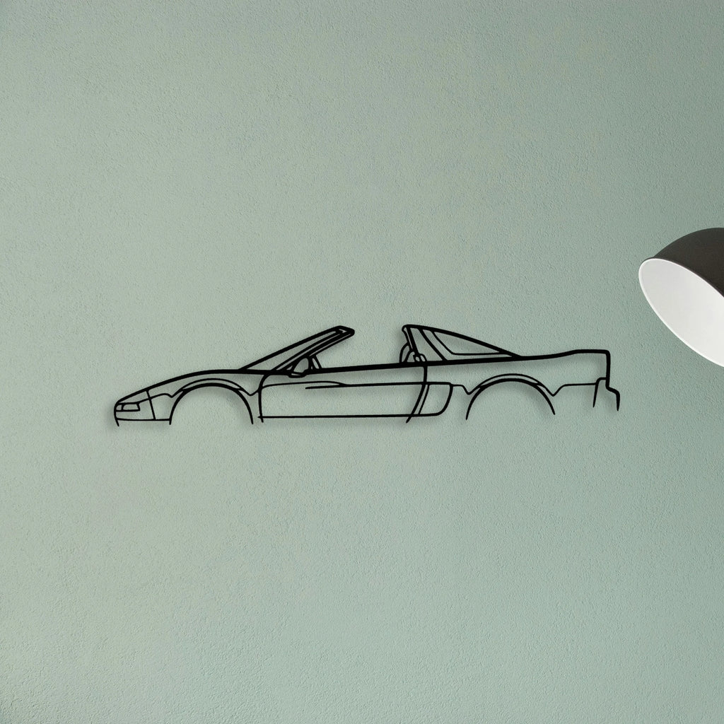 NSX T Classic Silhouette Metal Wall Art - Tinvibe