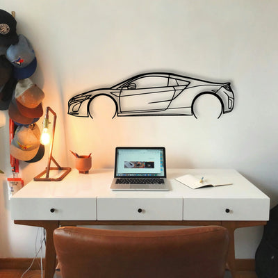 NSX 3 Classic Silhouette Metal Wall Art - Tinvibe
