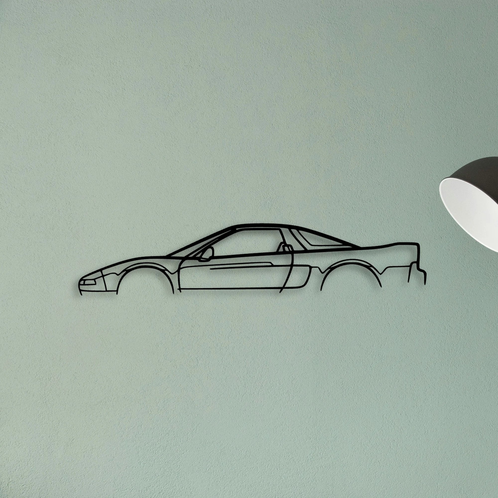NSX NA1 Classic Silhouette Metal Wall Art - Tinvibe