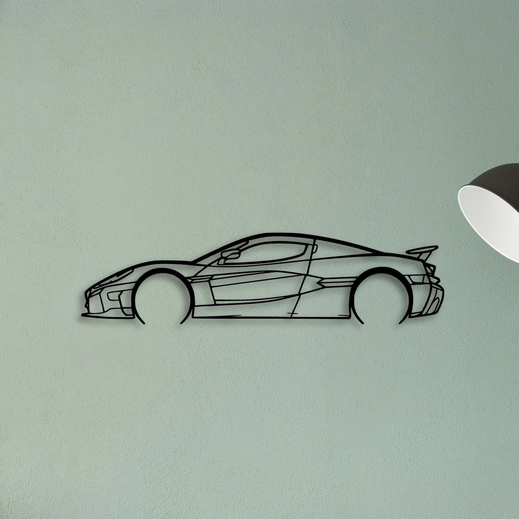 Nevera Classic Silhouette Metal Wall Art - Tinvibe