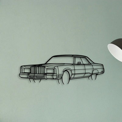 NEW Yorker 1978 Angle Classic Silhouette Metal Wall Art - Tinvibe