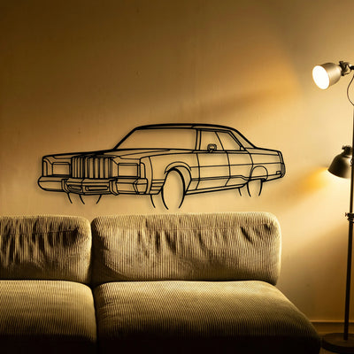 NEW Yorker 1978 Angle Classic Silhouette Metal Wall Art - Tinvibe