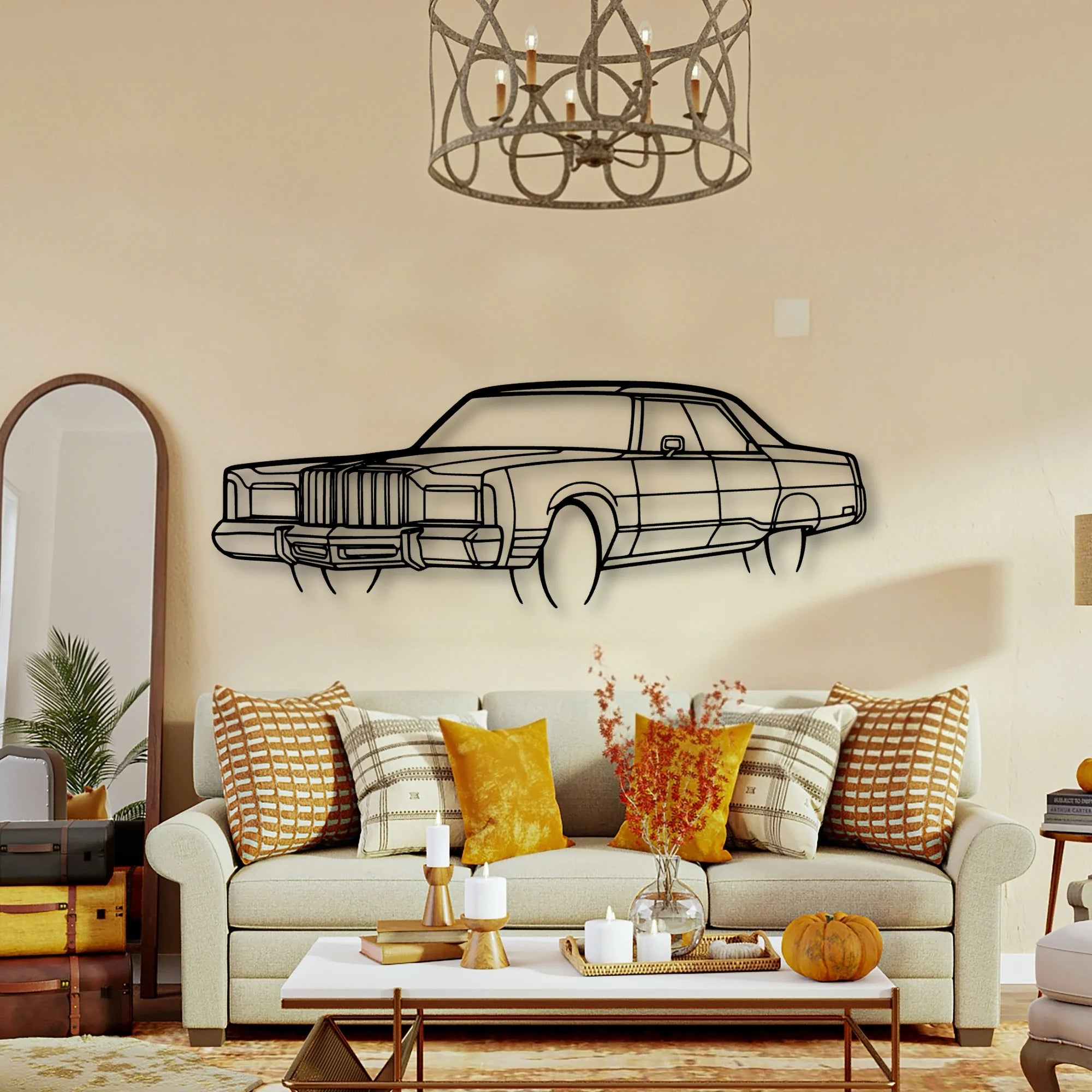NEW Yorker 1978 Angle Classic Silhouette Metal Wall Art - Tinvibe