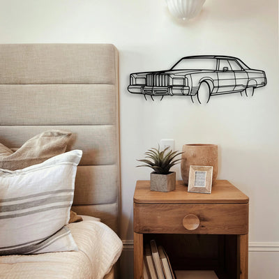 NEW Yorker 1978 Angle Classic Silhouette Metal Wall Art - Tinvibe