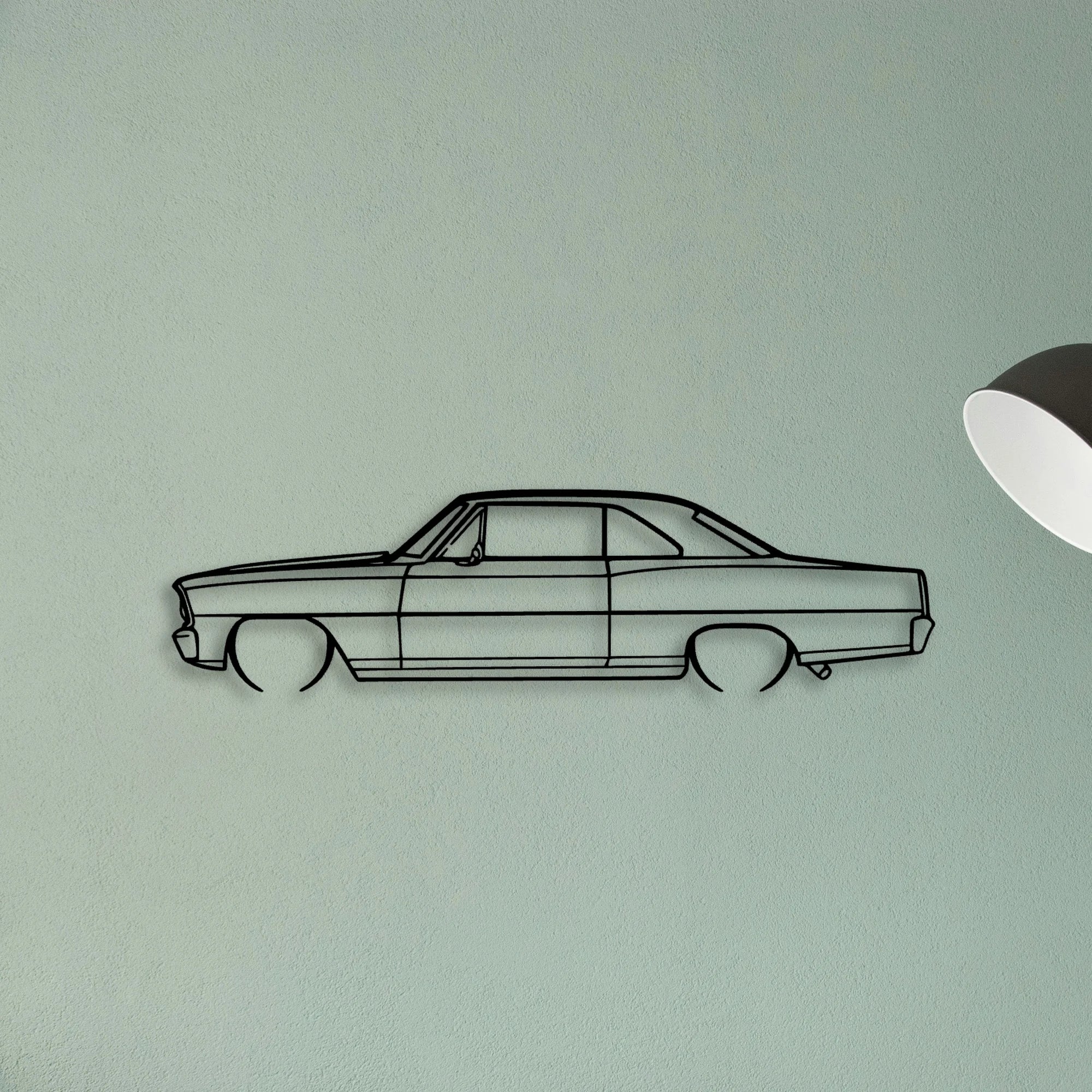 NO 1966 Classic Silhouette Metal Wall Art - Tinvibe