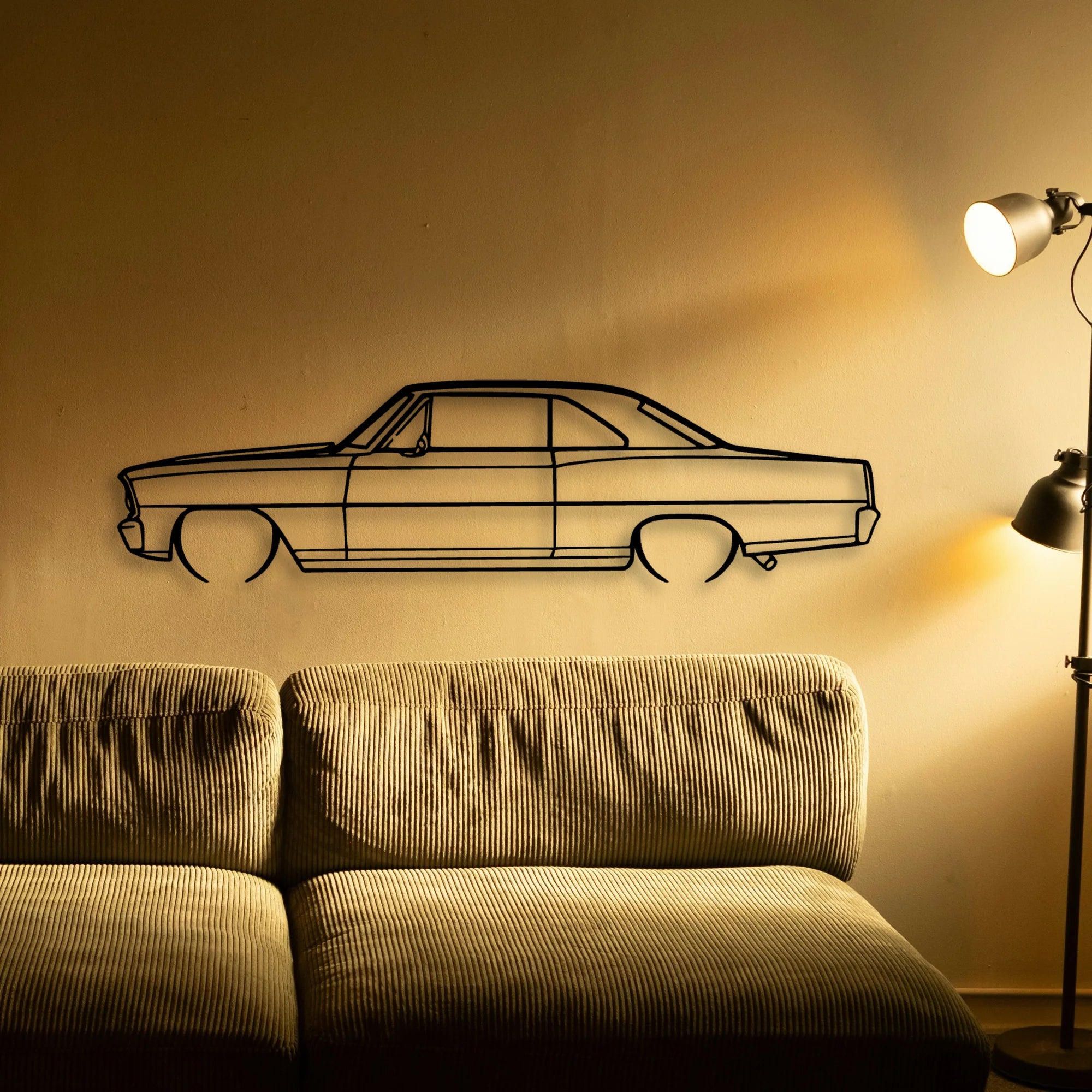 NO 1966 Classic Silhouette Metal Wall Art - Tinvibe
