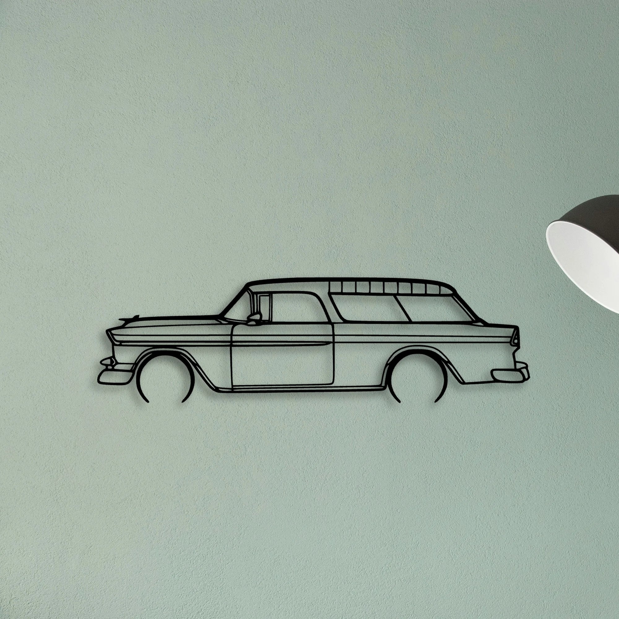 Nomad 1955 Classic Silhouette Metal Wall Art - Tinvibe