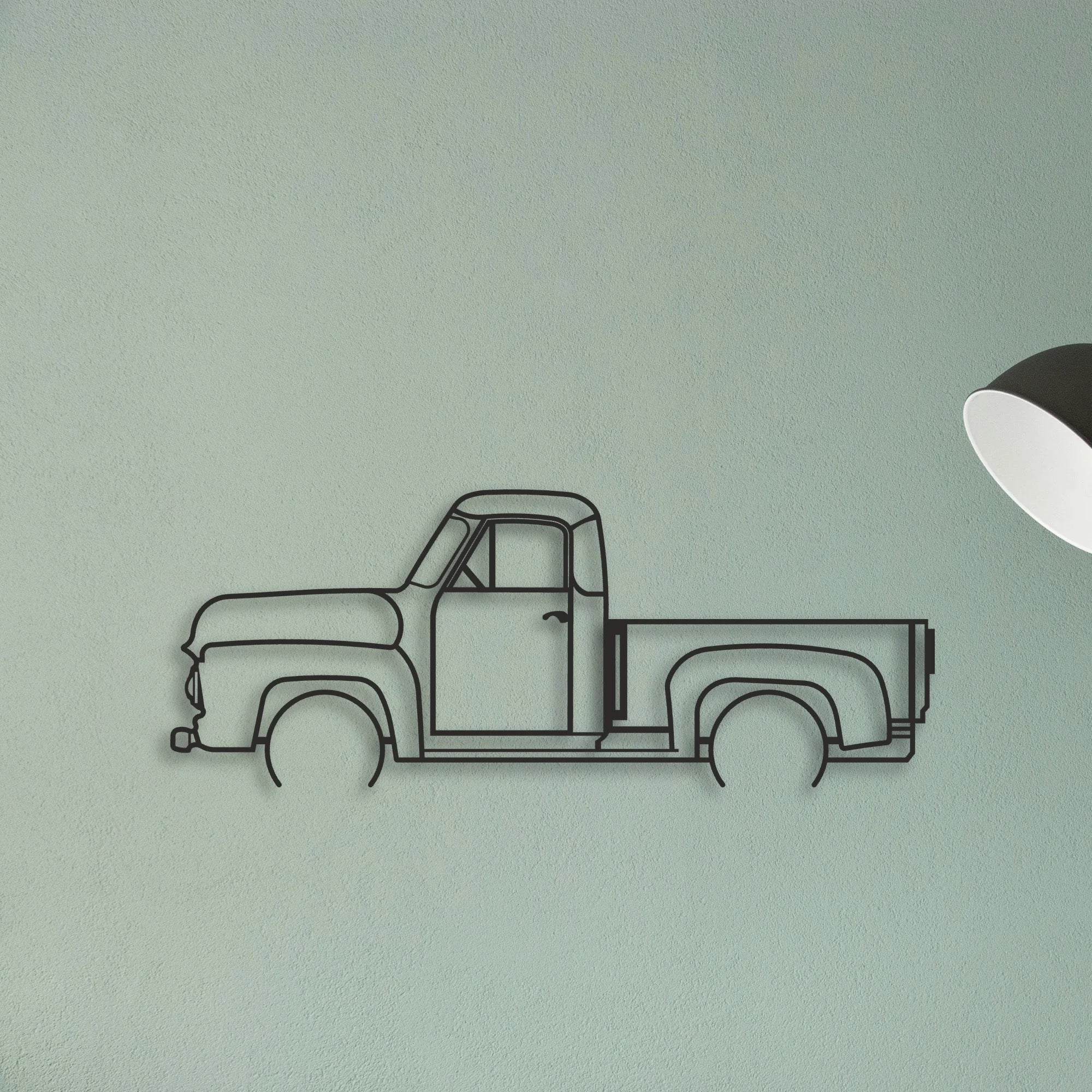 OLD TRUCK Classic Silhouette Metal Wall Art - Tinvibe
