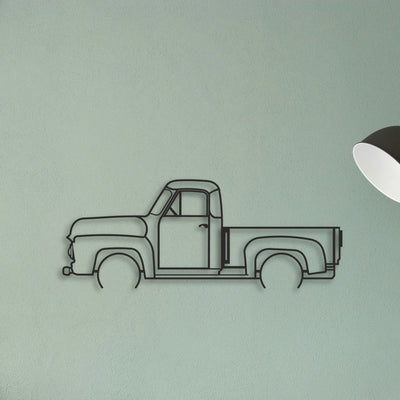 OLD TRUCK Classic Silhouette Metal Wall Art - Tinvibe