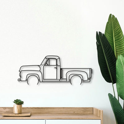 OLD TRUCK Classic Silhouette Metal Wall Art - Tinvibe