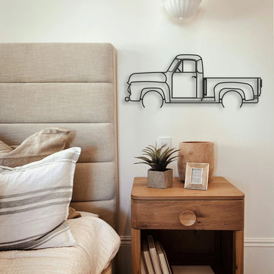 OLD TRUCK Classic Silhouette Metal Wall Art - Tinvibe